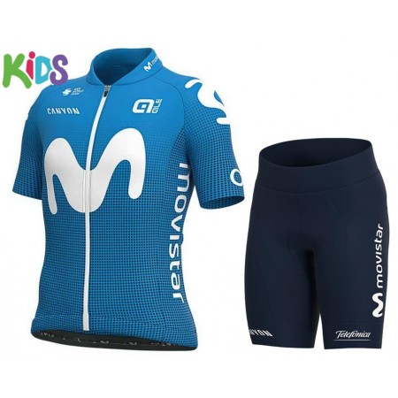 Tenue Cycliste et Cuissard Enfant 2021 Movistar Team N001